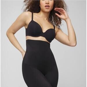 Soma Women's Black Mid-Level Shaping Vanishing Edge Thigh Slimmer Size XXL